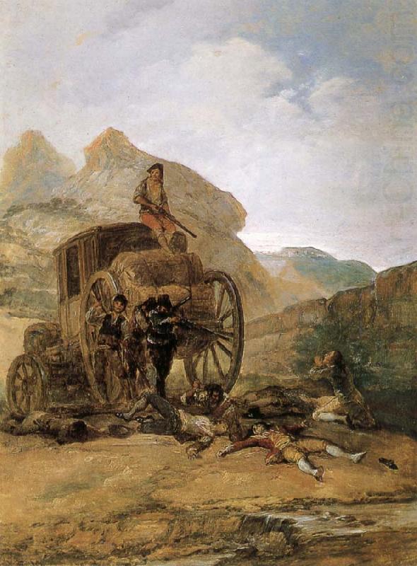 Francisco Goya Assault on a Coach china oil painting image